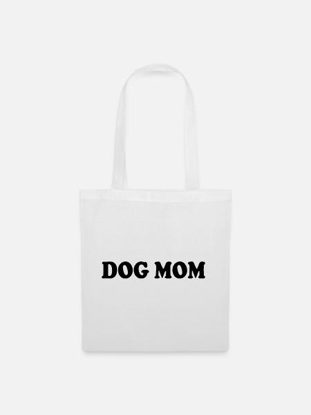 Dog mom - Stoffbeutel - Weiß