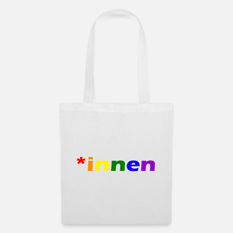 *innen Gendern - Stoffbeutel - Weiß