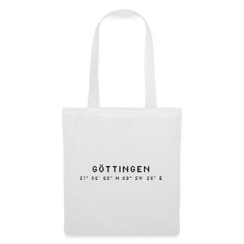 Göttingen coordinates - Tote Bag - white - Front