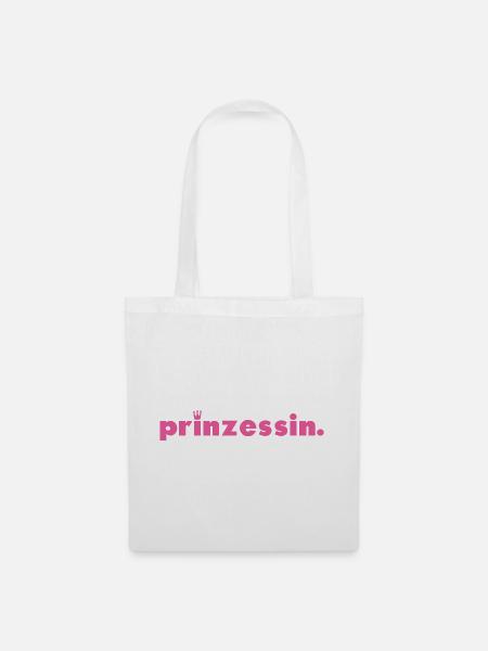 prinzessin. - Stoffbeutel - Weiß