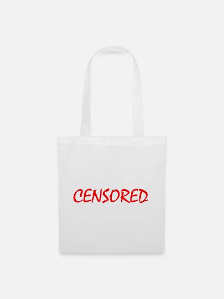 censored - Stoffbeutel - Weiß
