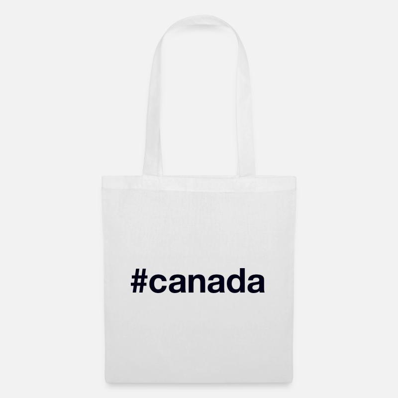 CANADA Hashtag - Stoffbeutel - Weiß