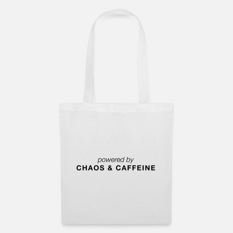 Powered by Chaos & Caffeine - Tote Bag - white