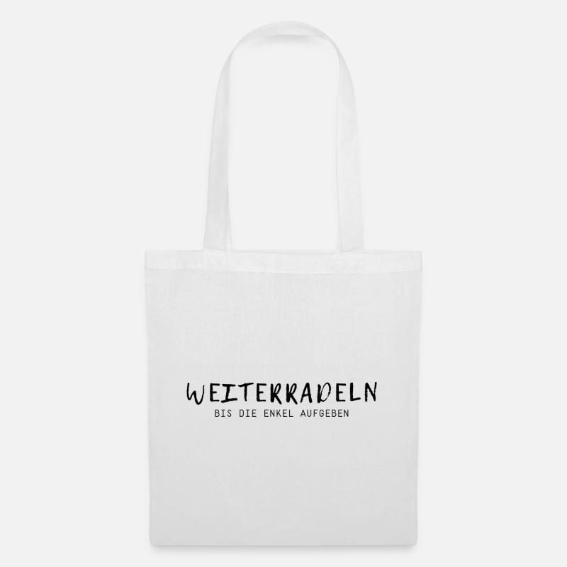 Weiterradeln - Stoffbeutel - Weiß
