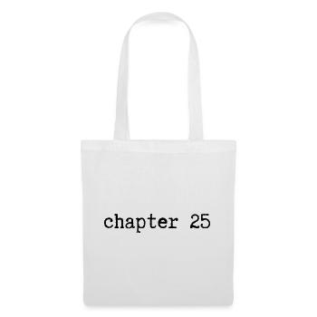 chapter 25 Geburtstag - Stoffbeutel - Weiß - Vorne