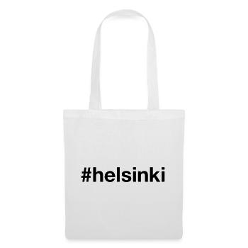 HELSINKI Finlande Finlande Hashtag - Sac en tissu - blanc - Devant