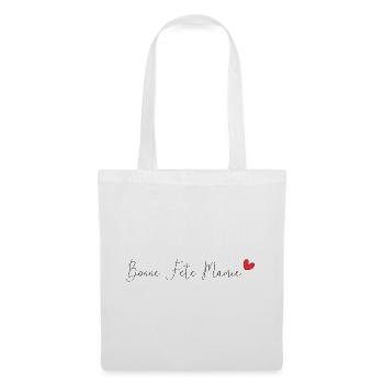 FÊTE DES MÈRES. BONNE FÊTE MAMIE. JE T'AIME MAMIE. - Sac en tissu - blanc - Devant