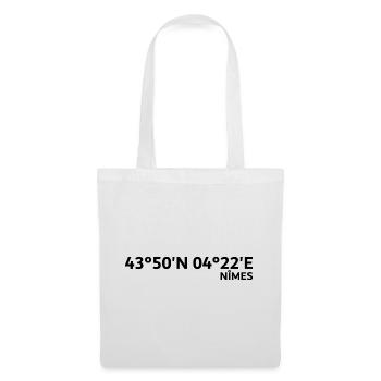 Nîmes coordinates - Tote Bag - white - Front