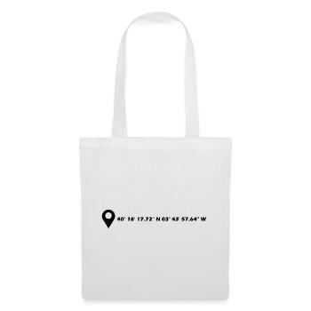Getafe coordinates - Tote Bag - white - Front