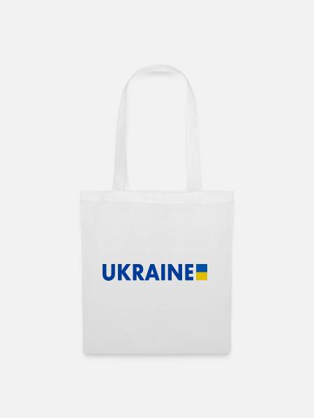 Ukraine - Stoffbeutel - Weiß