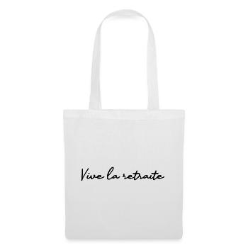 RETRAITE. RETRAITE. RETRAITEE. RETRAITE - Sac en tissu - blanc - Devant