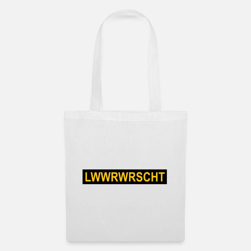 Leberwurst: Nationalgericht der Pfalz. - Stoffbeutel - Weiß