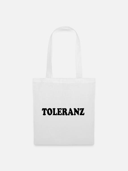 Toleranz - Stoffbeutel - Weiß