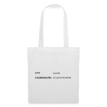 Laredo, Texas, USA coordinates - Tote Bag - white - Front