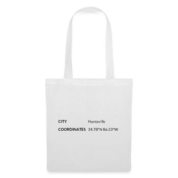 Huntsville, Alabama, USA coordinates - Tote Bag - white - Front