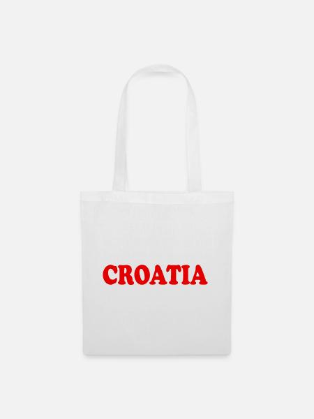 Kroatien - Stoffbeutel - Weiß