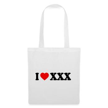 I love xxx - Stoffbeutel - Weiß - Vorne