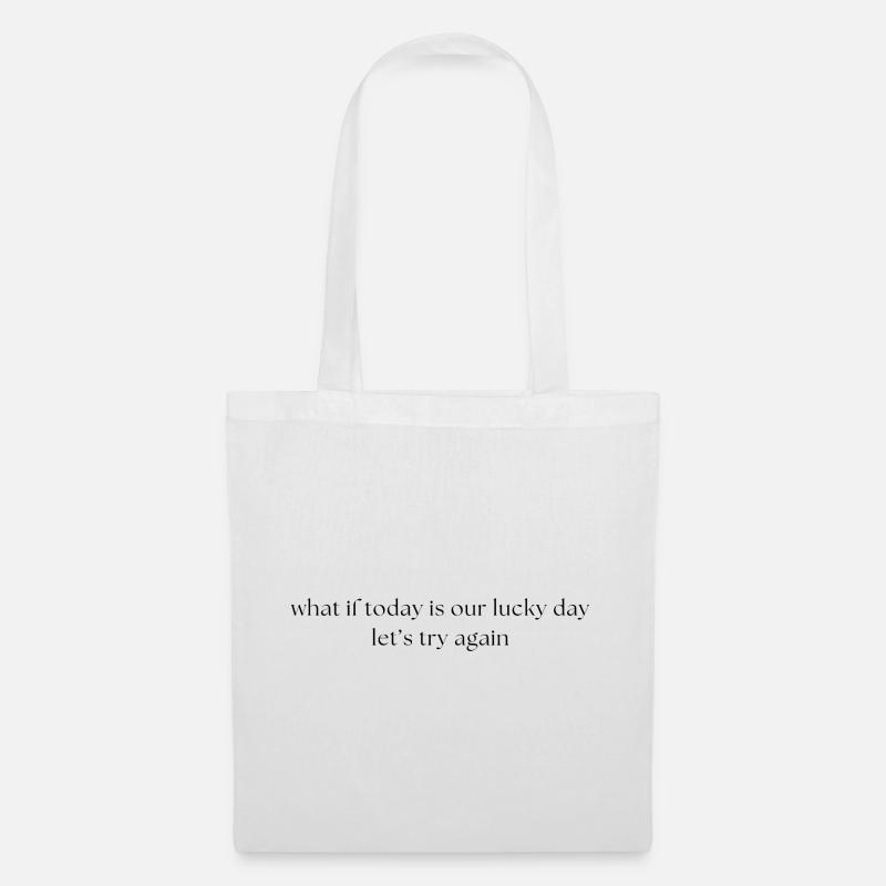 Lucky day - Tote Bag - white