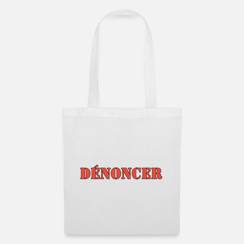 DENOUNCE - Tote Bag - white