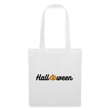 Halloween Print, Halloween Shirt, Kürbis Shirt - Stoffbeutel - Weiß - Vorne