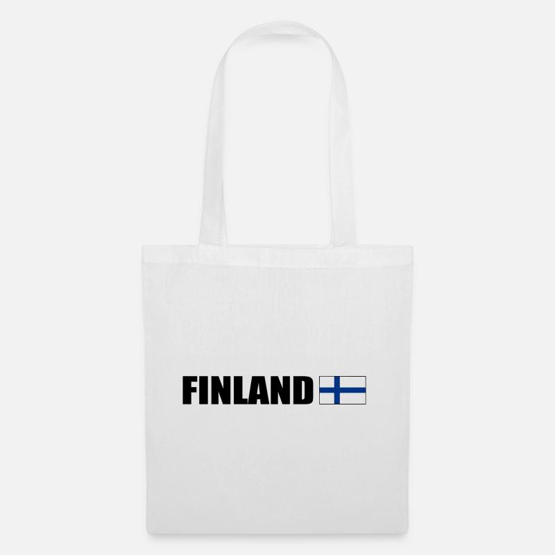 Finnland - Stoffbeutel - Weiß
