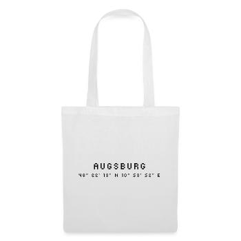 Augsburg coordinates - Tote Bag - white - Front
