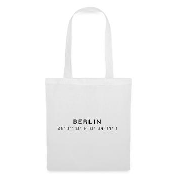 Coordonnées de Berlin - Sac en tissu - blanc - Devant