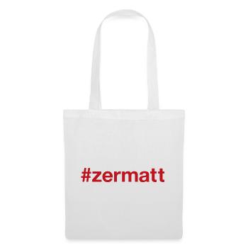 ZERMATT Switzerland Schweiz - Stoffbeutel - Weiß - Vorne