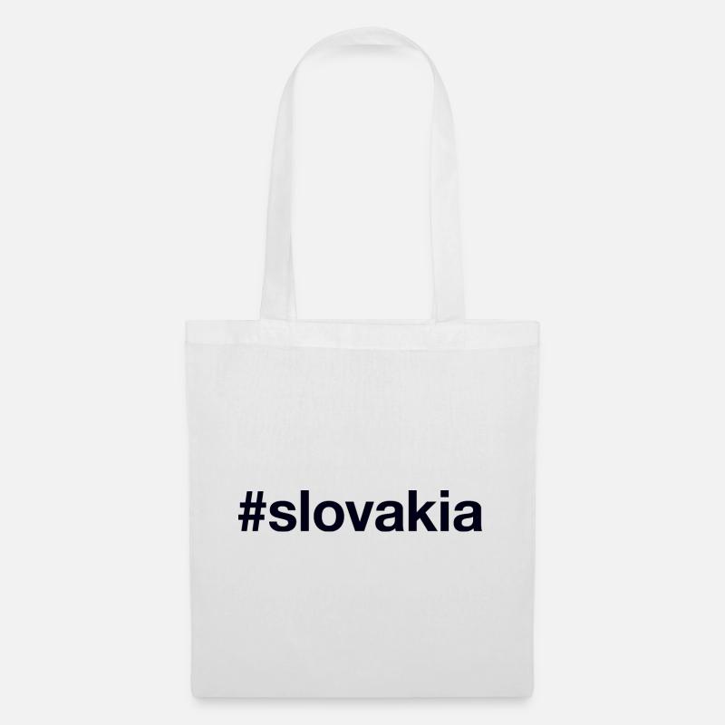 SLOVAKIA Hashtag Slowakei - Stoffbeutel - Weiß