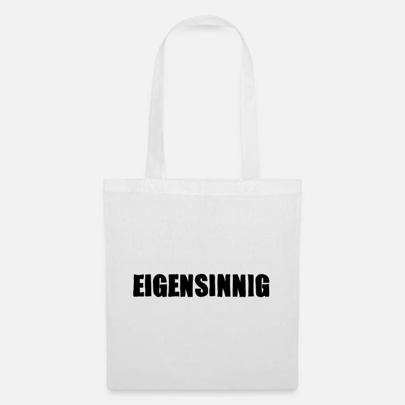 stubborn - Tote Bag - white
