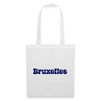 Brussels Retro Groovy Navy Blue - Stoffbeutel - Weiß - Vorne
