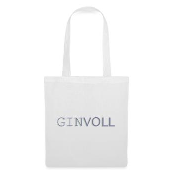 Ginvoll Pastell Typo Design - Stoffbeutel - Weiß - Vorne