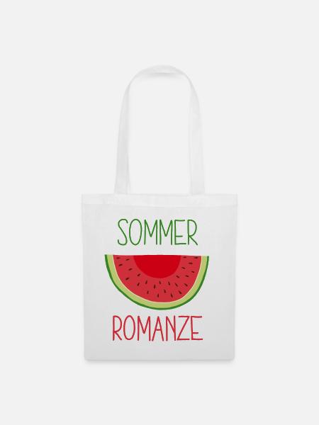Sommer-Romanze - Stoffbeutel - Weiß