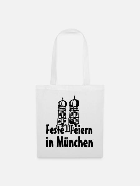 München Bayern Geschenk - Stoffbeutel - Weiß
