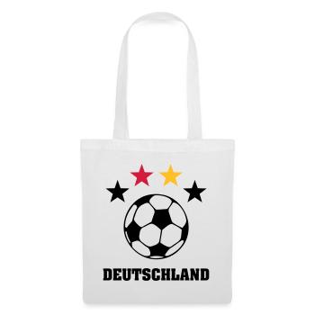 4 Sterne Weltmeister Deutschland 2014 - Stoffbeutel - Weiß - Vorne