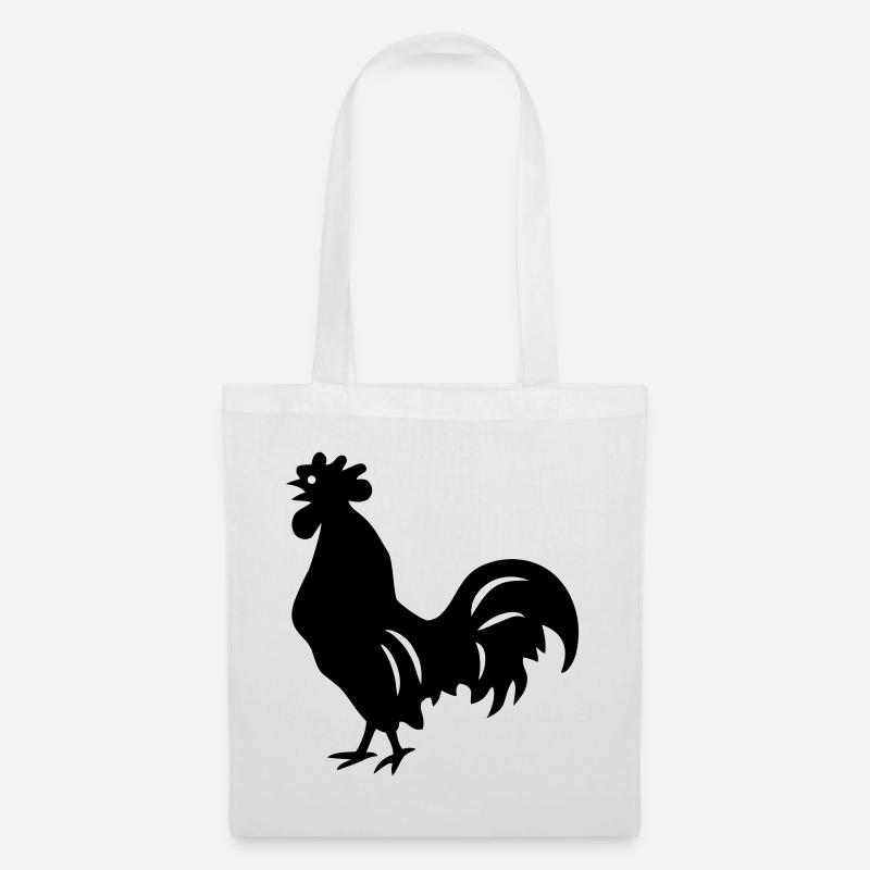 rooster - Tote Bag - white