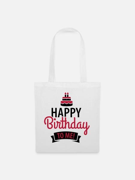 Happy birthday to me! - Stoffbeutel - Weiß