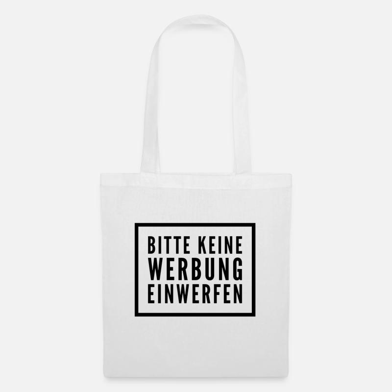 Werbeverbot - Stoffbeutel - Weiß