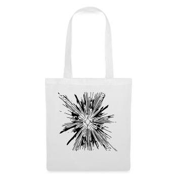 Explosion - Vintage Vector Lignes - Sac en tissu - blanc - Devant
