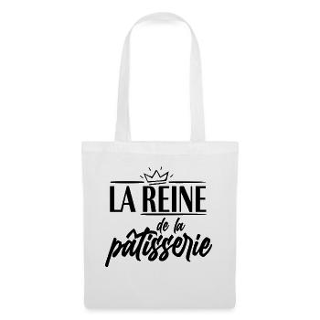 teeshirt femme reine patisserie - Sac en tissu - blanc - Devant