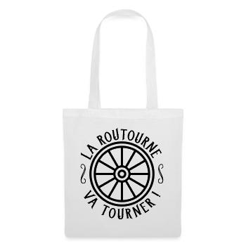 La routourne va tourner - Sac en tissu - blanc - Devant
