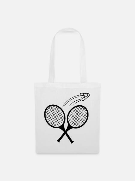 Badminton 3 - Stoffbeutel - Weiß