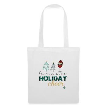 Joyeux Noël, Noël, vacances, jours fériés - Sac en tissu - blanc - Devant
