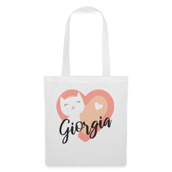 Giorgia Nom Prénom Chaton - Sac en tissu - blanc - Devant