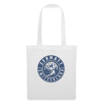 Zermatt Suisse Ski Vintage - Sac en tissu - blanc - Devant