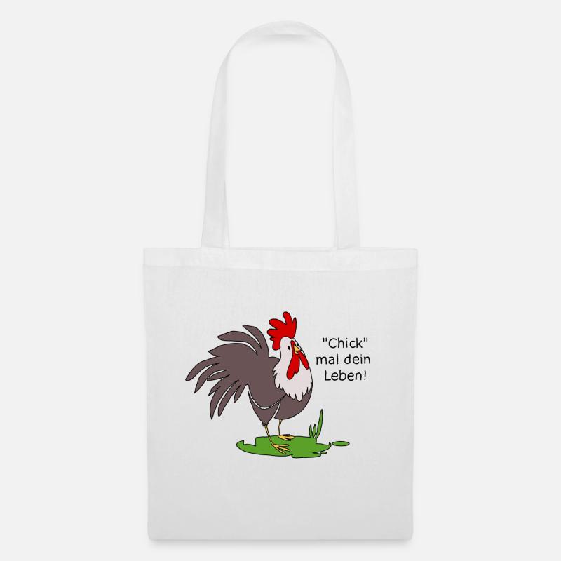 Chick mal dein Leben - Stoffbeutel - Weiß