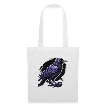 Raven / Bird / Animal / Flying / Feathers / Wings - Tote Bag - white - Front