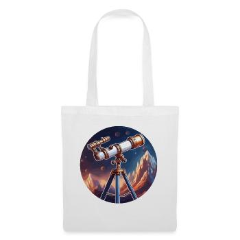 Telescope / Telescope / Astronomy / Starry Sky - Tote Bag - white - Front