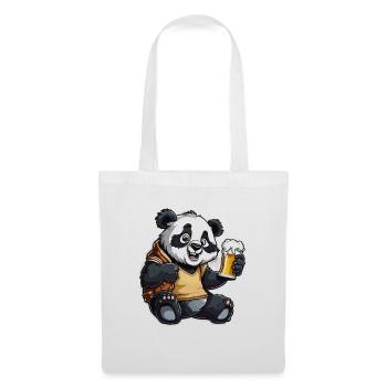 Panda / Animal / Zoo / Bamboo / Wild / Childlike - Tote Bag - white - Front
