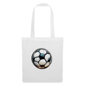 Fußball / spiel / Ball / Spielfeld / schießen - Stoffbeutel - Weiß - Vorne